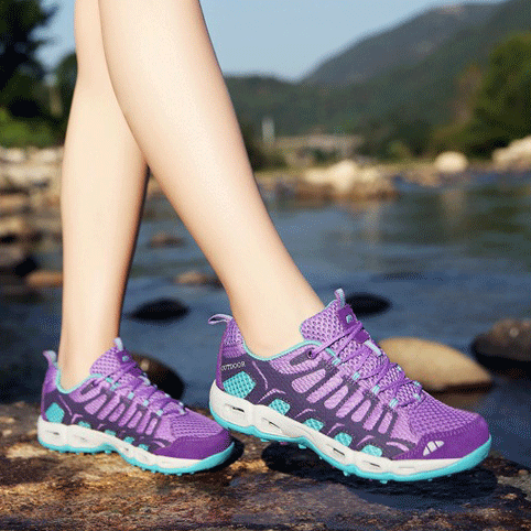 Orthopaedic Unisex Walking Shoes - Finn-Purple-9.5-State of Style