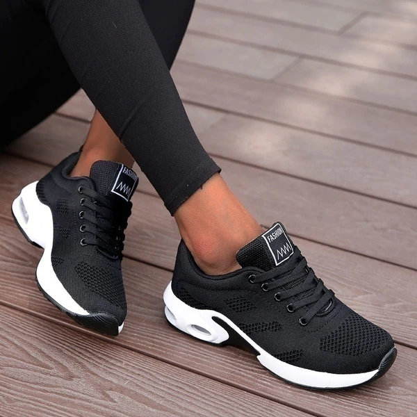 Orthopaedic Walkers | Women's Running Shoes-Black-4.5-State of Style