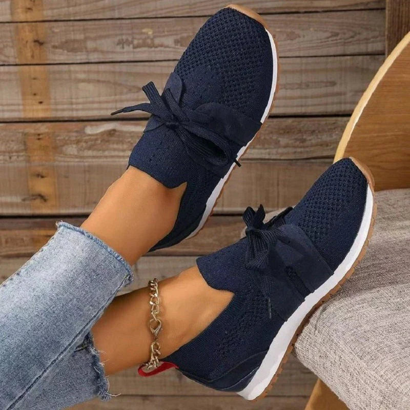 Orthopaedic women's comfort shoes with heels – Selena-Blue-3-State of Style