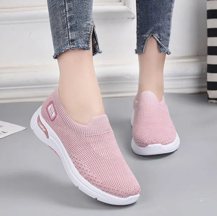 Orthopaedic Women's Cushion Sneakers - NovaStride-Pink-4.5-State of Style