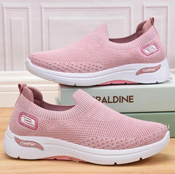 Orthopaedic Women's Cushion Sneakers - NovaStride-Pink-4.5-State of Style