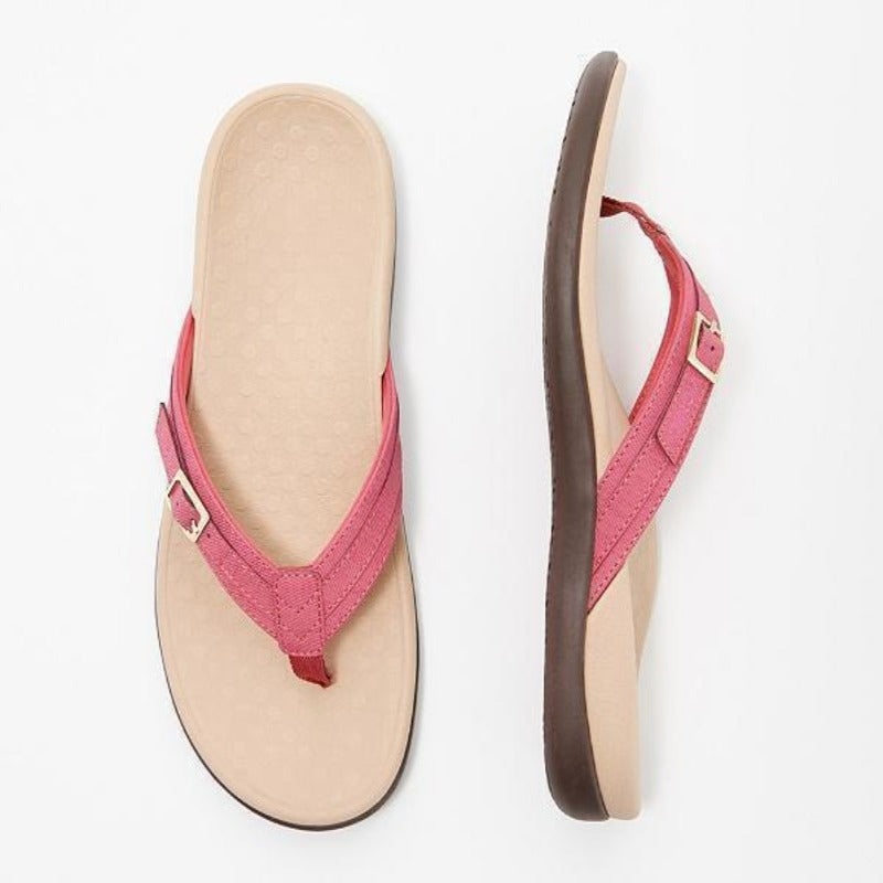 Orthopaedic Women's Flip-Flops – Mira-Pink-3-State of Style