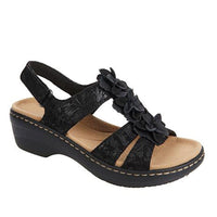 Orthopaedic women's sandals in summer style - Moana-Black-3-State of Style