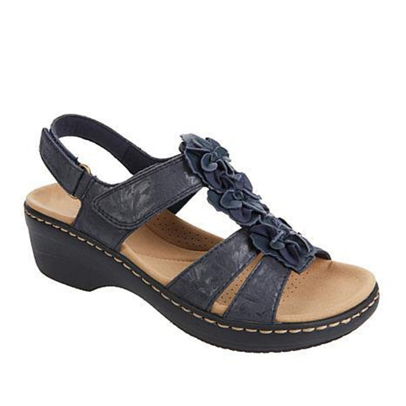 Orthopaedic women's sandals in summer style - Moana-Blue-3-State of Style