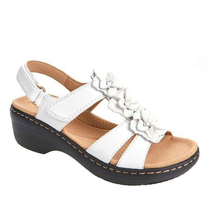 Orthopaedic women's sandals in summer style - Moana-White-3-State of Style