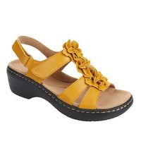 Orthopaedic women's sandals in summer style - Moana-Yellow-3-State of Style