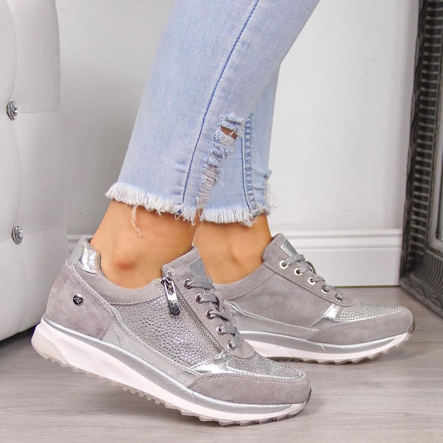 Orthopaedic Women's Sneakers - Vita-Grey-4.0-State of Style