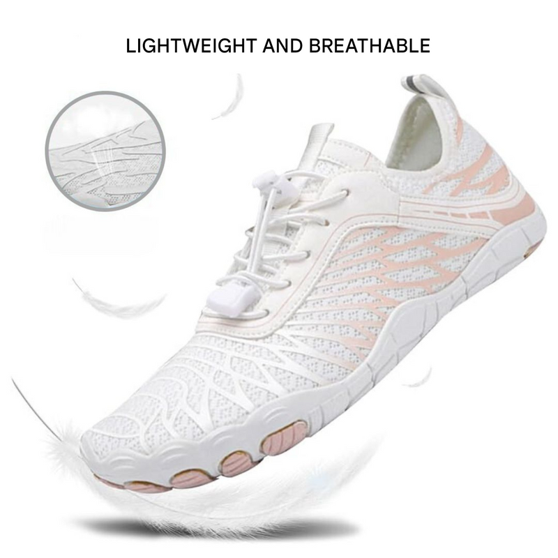 Orthopedic Barefoot Shoes - VitalStride-White Pink-3.5-State of Style