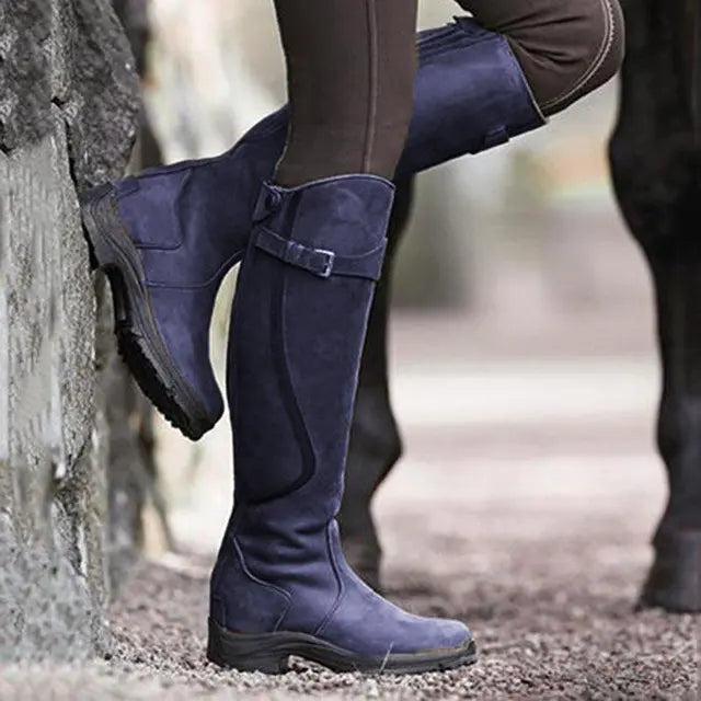 Orthopedic Boots with Buckle Details - Elara-Purple-5-State of Style