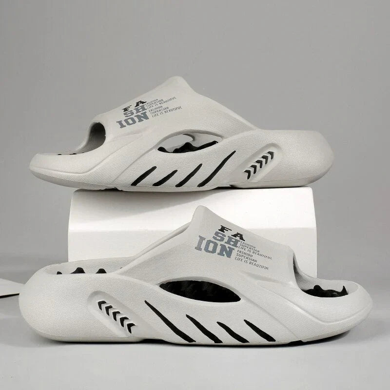 Orthopedic Massage Slippers | Pain Relief | Arch Support-Black Orange-3.5-State of Style