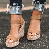 Orthopedic Wedge Heels | Comfortable & Stylish-Brown-6-State of Style