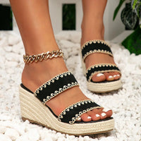 Orthopedic Women's Summer Sandals with Support Heel - Léanne-Black-3-State of Style