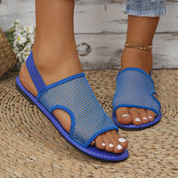 Orthopedische Ademende Zwarte Sandalen - Julia-Blauw-CN36(EU36)-State of Style