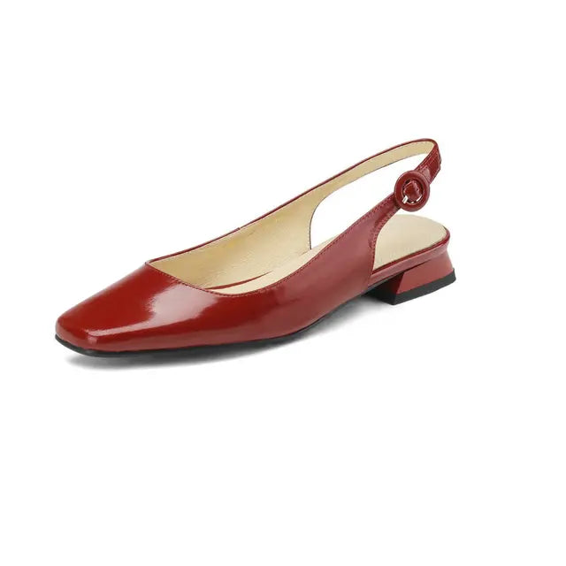 Orthopedische beige loafers - Lisa-Wijn Rood-3-State of Style