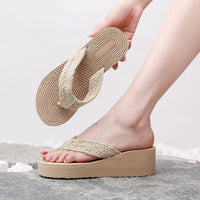 Orthopedische Beige Sleehak Slippers - Sofia-36-State of Style
