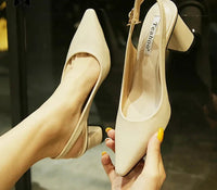 Orthopedische Beige Slingback Hakken - Lisa-Beige-4.5-State of Style