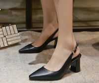 Orthopedische Beige Slingback Hakken - Lisa-Black-4.5-State of Style