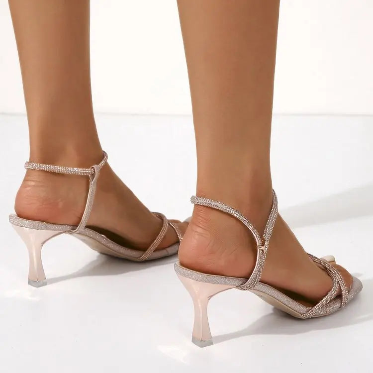 Orthopedische champagnekleurige sandalen - Elise-35-State of Style