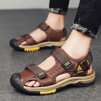Orthopedische Donkerbruine Outdoor Sandalen - Lars-Donkerbruin-CN38(EU38.5)-State of Style