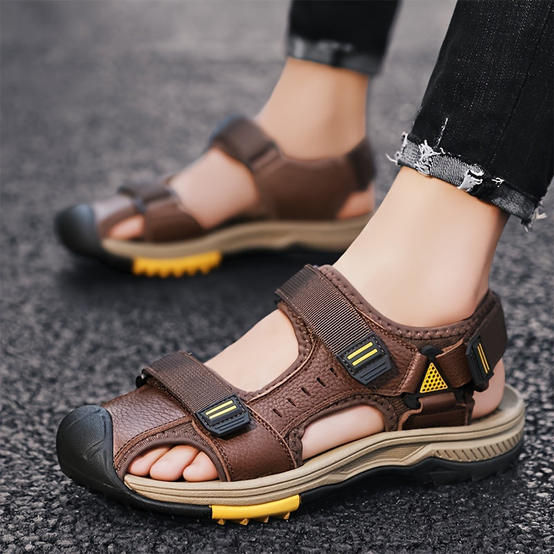 Orthopedische Donkerbruine Outdoor Sandalen - Lars-Donkerbruin-CN38(EU38.5)-State of Style