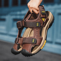 Orthopedische Donkerbruine Outdoor Sandalen - Lars-Donkerbruin-CN38(EU38.5)-State of Style