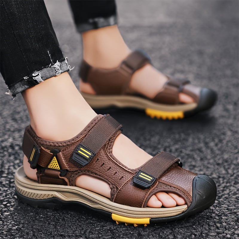 Orthopedische Donkerbruine Outdoor Sandalen - Lars-Donkerbruin-CN38(EU38.5)-State of Style