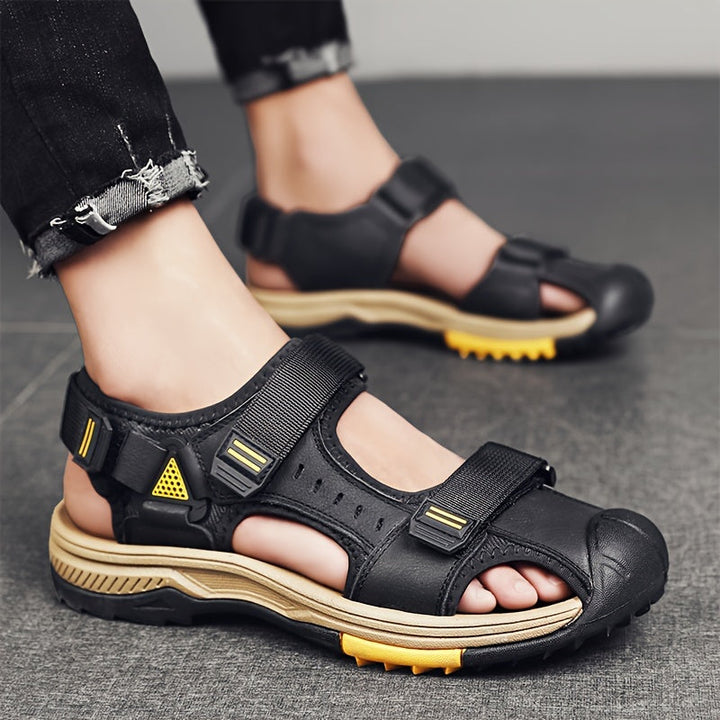 Orthopedische Donkerbruine Outdoor Sandalen - Lars-Zwart-CN38(EU38.5)-State of Style