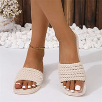 Orthopedische Gevlochten Beige Sandalen - Julia-36-State of Style