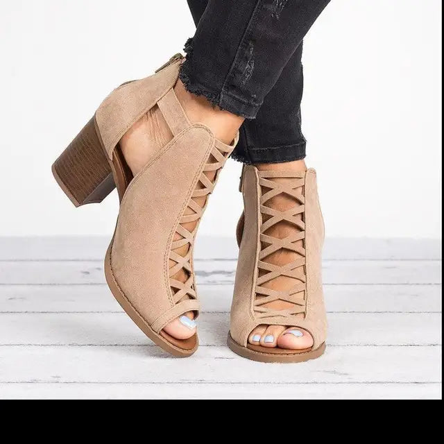 Orthopedische khaki sandalen - Lena-Khaki-35-State of Style