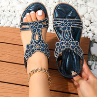 Orthopedische Kristallen Sandalen - Amber-Bruin-37-State of Style