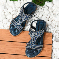 Orthopedische Kristallen Sandalen - Amber-Bruin-37-State of Style