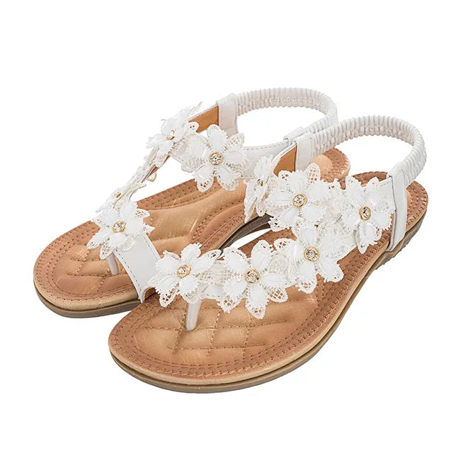 Orthopedische Licht Beige Sandalen - Emily-Wit-34-State of Style