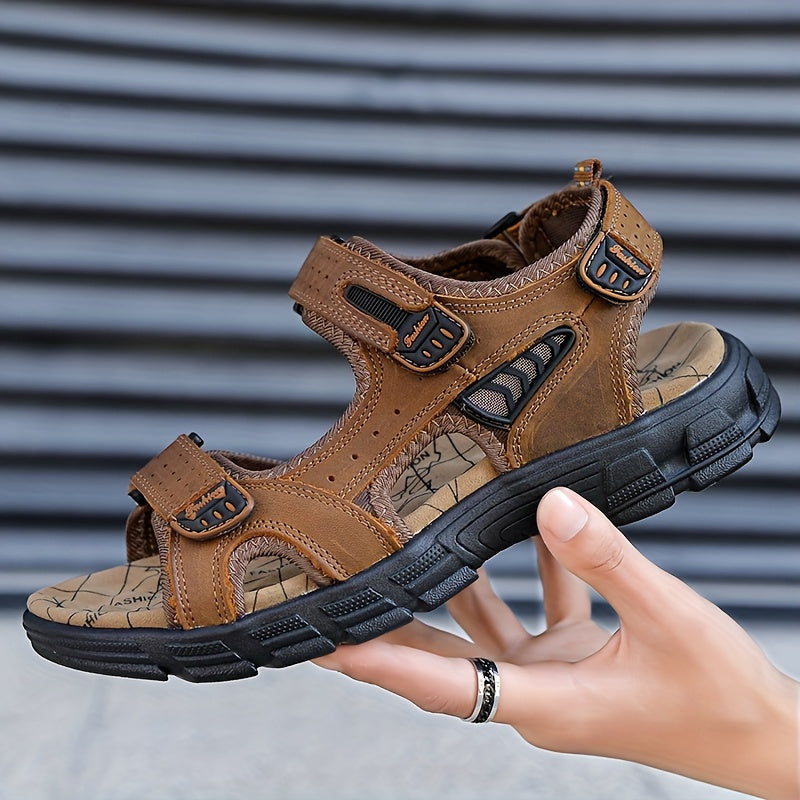 Orthopedische lichtbruine comfort sandaal - Maximilian-Lichtbruin-CN41(EU40)-State of Style