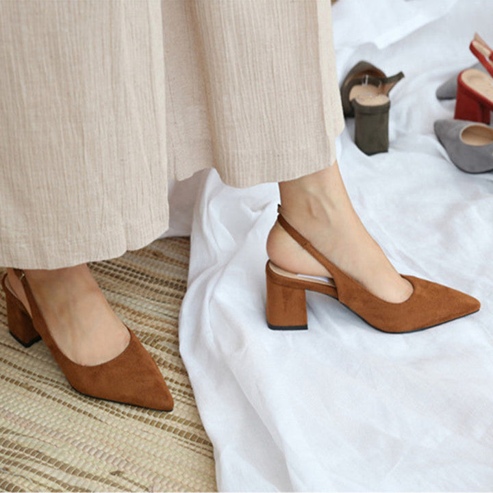 Orthopedische roze hakken - Sophie-Bruin-4-State of Style