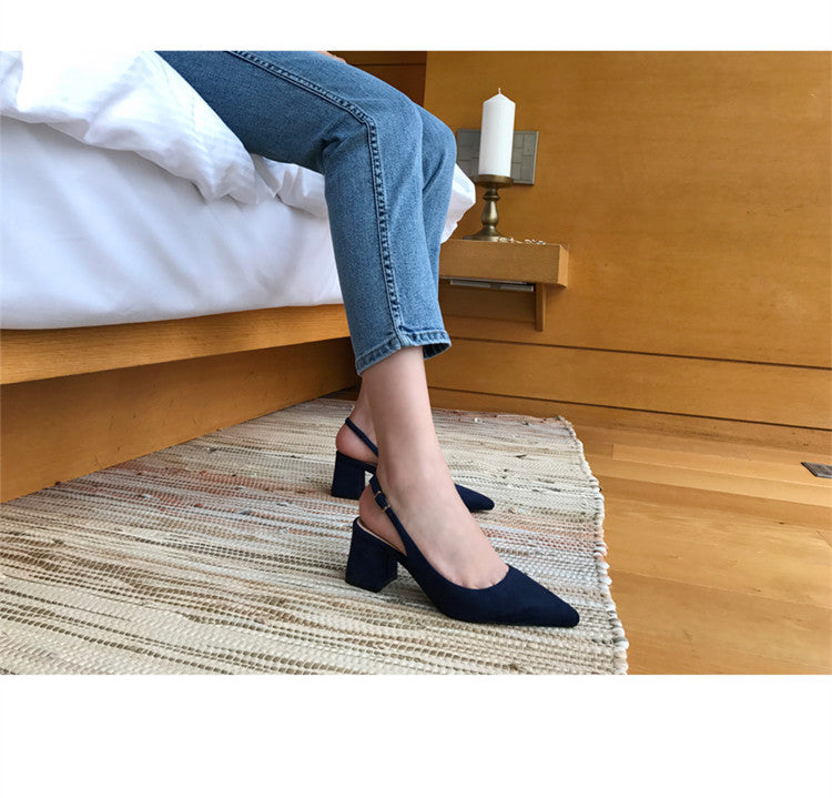 Orthopedische roze hakken - Sophie-Donkerblauw-4-State of Style