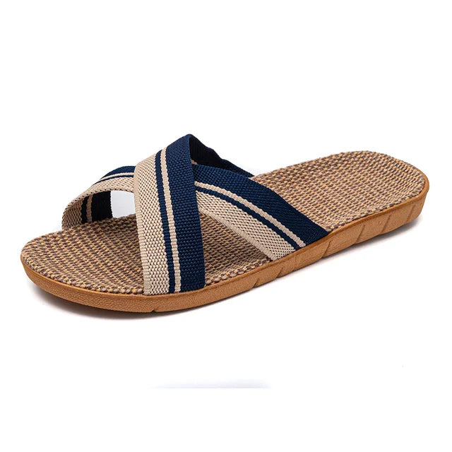 Orthopedische Stro Sandalen - Julia-Blauw-35-36-State of Style