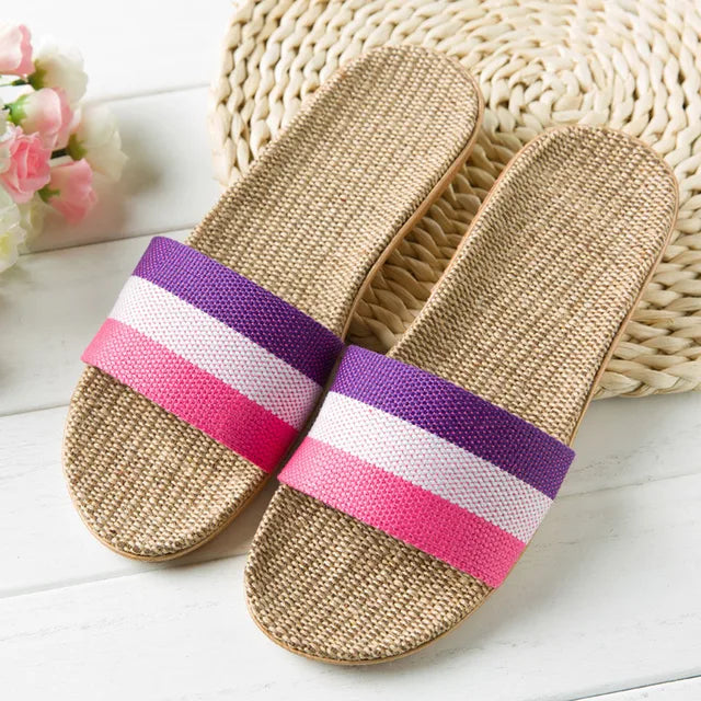 Orthopedische Strokleurige Regenboogslippers - Maria-Roze-44-45-State of Style