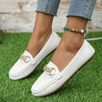 Orthopedische Witte Loafers met Ketting - Clara-CN36(EU36)-State of Style