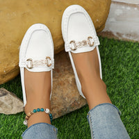 Orthopedische Witte Loafers met Ketting - Clara-CN36(EU36)-State of Style