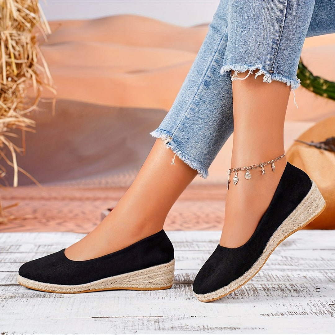 Orthopedische Zwart Espadrilles - Sara-Zwart-CN35(EU35.5)-State of Style