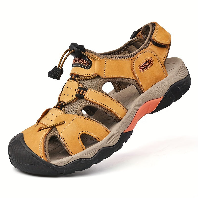 Orthopedische Zwart Outdoor-Sandalen - Felix-Aarde-geel-CN38(EU38.5)-State of Style