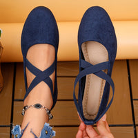 Orthopedische Zwarte Flats - Lisa-Koningsblauw-CN35(EU35)-State of Style