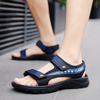 Orthopedische zwarte herensandaal - Erik-Donkerblauw-CN39(EU38.5)-State of Style