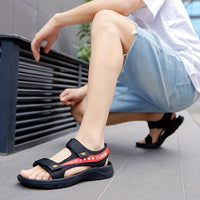 Orthopedische zwarte herensandaal - Erik-Zwart-CN39(EU38.5)-State of Style