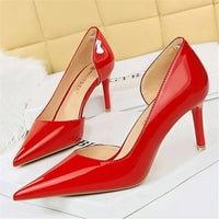 Orthopedische zwarte pumps - Eva-Rood 7.5cm-34-State of Style