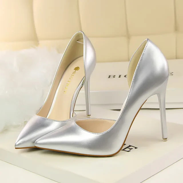 Orthopedische zwarte pumps - Eva-Silber 10.5cm-34-State of Style