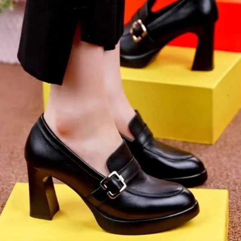 Orthopedische zwarte pumps - Maria-Zwart-35-State of Style