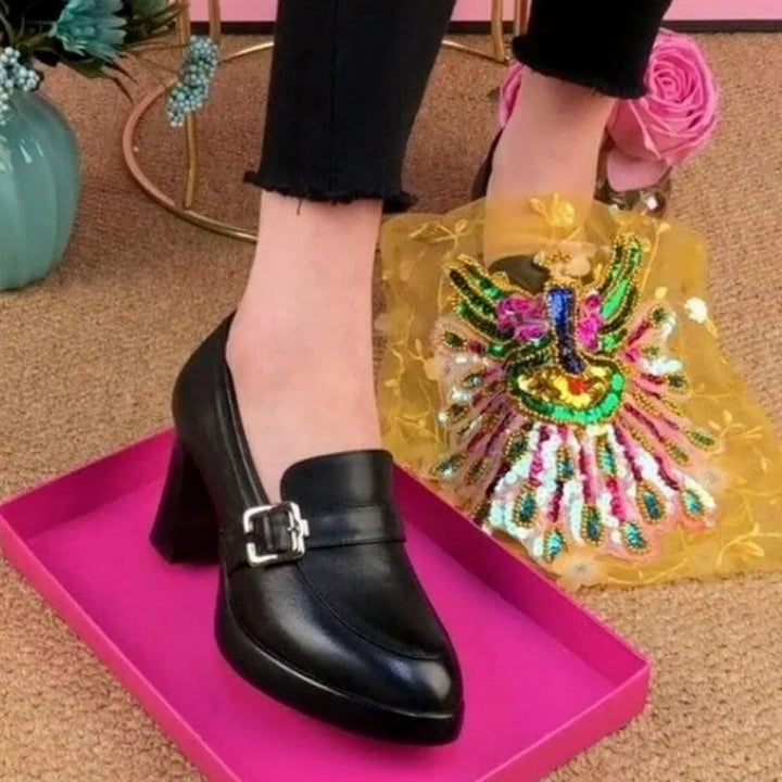 Orthopedische zwarte pumps - Maria-Zwart-35-State of Style