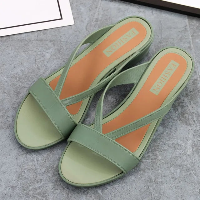 Orthopedische Zwarte Slippers - Eva-Groen-36-State of Style