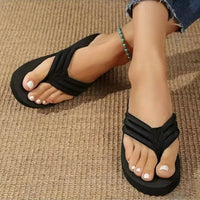 Orthopedische Zwarte Teenslippers - Sara-36-State of Style